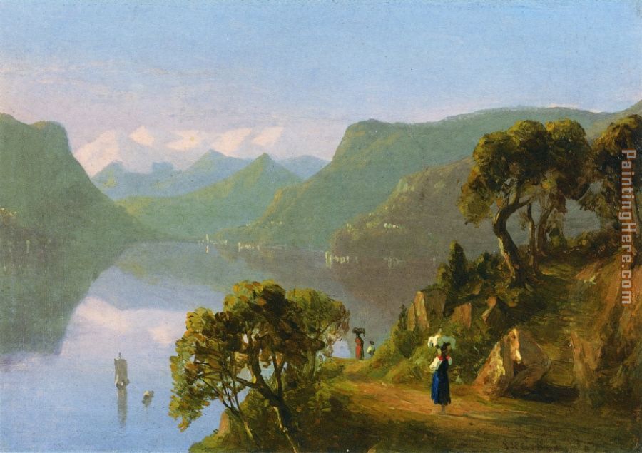 Sanford Robinson Gifford Lake Como painting anysize 50 off